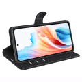 Pikkukuva 3 / 5: Oppo A79 5G Case Magneettiselle Litchi Texture -matkapuhelimen cover lompakolla ja jalustalla Black Style A Oppo A79 5G