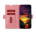 Miniatyrbillede 4 af 5: Til Samsung Galaxy A41 Twill Texture Side Button Lædertelefontaske Pink