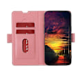 Pikkukuva 4 / 5: Samsung Galaxy A41 Twill Texture Side Button Nahkainen phone case Pink