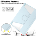 Miniatyrbild 5 av 5: För Samsung Galaxy Tab A9+ 360 Rotation Transparent Smart case med tangentbord Sky Blue