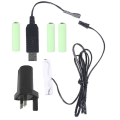 Pikkukuva 1 / 5: Aa-akun poistaja USB power Vaihda 1–4 kpl 1,5 V Aa-akkua UK-6V type