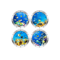 Pikkukuva 1 / 5: 4 cps 3D-valokuvaus vedenalainen seinätarra Kylpyhuone Sea Life Animal Decal -vinyylijuliste, 100 % uusi D