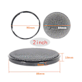 Pikkukuva 5 / 5: 1/2/3/4/5/6 tuuman musta auton kaiutinritiläverkko mesh sarvi cover ympyräkotelo verkko tee itse - koristetarvikkeet 2inch