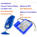 Miniatyrbillede 1 af 5: 3000mah Pool Støvsuger Batteri Til Mtc 3937 Megatech, Til Water Tech/pool Blaster Max, Swimming Pool