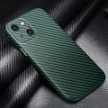 Miniatyrbillede 1 af 4: Carbon Fiber Bagcover Til Iphone 13 Mini Green