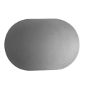Miniatyrbild 1 av 5: Tyuhe bordsmatta Halkfri avtorkningsbar konstläder oval isoleringsdyna för matsal Dark Gray