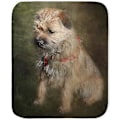 Miniatyrbillede 1 af 5: Border Terrier Sherpa Fleece-tæppe-orfm350 80x60in 200x150cm