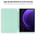 Miniatyrbild 3 av 5: Smart läder case för Samsung Galaxy Tab S9 Fe Mint Green