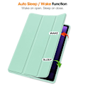 Miniatyrbild 2 av 5: Smart läder case för Samsung Galaxy Tab S9 Fe Mint Green