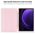 Miniatyrbillede 3 af 5: Smart læder tablettaske til Samsung Galaxy Tab S9 Fe Pink