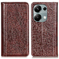 Miniatyrbild 1 av 5: För Xiaomi Redmi Note 13 4G Cover Split Läder Litchi Texture Phone case Brown