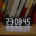 Miniatyrbillede 1 af 3: Høj nøjagtighed Multifunktion Led Dot Matrix Animation Effects Clock Diy Kit Nyt White