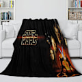 Miniatyrbillede 4 af 5: Star Wars 3d tæppe Super ultra blødt flannel fleece tæppe Kast Fluffy Varm Hyggeligt flannel mikrofiber rejsetæppe til seng og sofa Letvægts Thr 80x60in 200x150cm