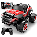 Pikkukuva 1 / 5: Suuri kauko-ohjainauto, 1:14 Jeep Crawler LED-valolla, Rc-kilpa-autot, maastoautot, 2,4 GHz:n maastoajoneuvon leluauto lapsille aikuisille, automaattitila,