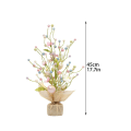 Miniatyrbild 5 av 5: 2023 Ny Hot Led Påskdekorationer Träd Med Ljus Påskägg Prydnad Träd Med Påskhare För Hem Bord Påsk Centerpieces Inomhus Spring Par Green