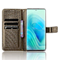 Miniatyrbillede 2 af 5: Til Itel S23+ S681l Taske Pung Pu Læder Stand Diamond Texture Telefon Cover Brown