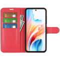 Pikkukuva 2 / 5: Oppo A79 5G Case Magneettiselle Litchi Texture -matkapuhelimen cover lompakolla ja jalustalla Red Style D Oppo A79 5G