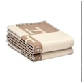 Miniatyrbild 3 av 3: Newwool Cashmere Pläd filtar Kudde Soffa Sängkläder Sjal Julpresent Khaki