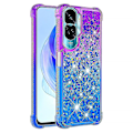 Pikkukuva 1 / 5: Gradient iskunkestävä cover Honor 90 Lite 5g, TPU Moving Glitter phone case Purple Sky Blue