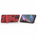 Miniatyrbillede 4 af 5: Til Oppo Find X3/find X3 Pro 2 I 1 Fuld beskyttelse Plast + Tpu Combo Hybrid Telefon Protector Cover Case med Kickstand Red