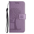 Pikkukuva 4 / 5: For Honor X6a 4g Owl Tree painettu Pu-nahkainen case Täysin suojattu puhelimen cover Purple