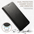 Miniatyrbillede 4 af 5: SUTENI til iPhone 15 Pro Lædertelefonetui Calf Texture Wallet Stand Black