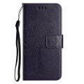 Pikkukuva 4 / 5: For Honor X6a 4g Owl Tree painettu Pu-nahkainen case Täysin suojattu puhelimen cover Dark Purple