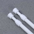 Miniatyrbillede 1 af 2: 2 stk justerbar gardinstang Gardin brusestang Gardin brusestang Badekar spændestang White 2pcs