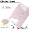 Miniatyrbild 5 av 5: För Samsung Galaxy Tab A9+ 360 Rotation Transparent Smart case med tangentbord Pink