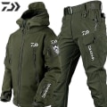 Miniatyrbild 1 av 5: Taktisk vindtät vattentät jacka för män Special Forces Soft Shell Fiskedräkt Herr Army Combat Byxor Herr Fiskejackor 4xL Suits 01