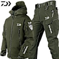 Miniatyrbild 1 av 5: Taktisk vindtät vattentät jacka för män Special Forces Soft Shell Fiskedräkt Herr Army Combat Byxor Herr Fiskejackor L Suits 01