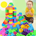 Pikkukuva 1 / 4: Suuri set kaiken ikäisille - klassiset rakennuspalikat pojille ja tytöille - syntymäpäivälahja 80Pcs