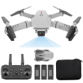 Miniatyrbillede 1 af 5: E88 Pro Drone med kamera til voksne og børn, 4k Hd Wifi Fpv Drone, Foldbar Rc Quadcopter til begyndere, Legetøjsgaver med 3 batterier