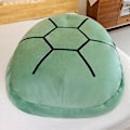 Miniatyrbillede 4 af 5: Otwoo Wearable Turtle Shell Pude Voksen-gigantisk skildpadde kostume Funny Dress Up Vægtet Turtle Plys, stor Turtle Body Pude green*80cm
