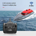 Miniatyrbild 3 av 5: 806 2.4G RC Båt Fjärrkontroll Båt 20KM/h Vattentät leksak Höghastighets RC Båt Racing Båt Present för red red 2 batteries