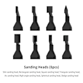 Miniatyrbillede 2 af 3: DSPIAE ES-A elektrisk frem- og tilbagegående slibepen DIY Model Legetøjspolering Replacement Grinding Nibs Kit