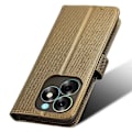 Miniatyrbillede 5 af 5: Til Itel S23+ S681l Taske Pung Pu Læder Stand Diamond Texture Telefon Cover Brown
