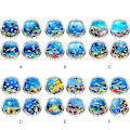 Pikkukuva 5 / 5: 4 cps 3D-valokuvaus vedenalainen seinätarra Kylpyhuone Sea Life Animal Decal -vinyylijuliste, 100 % uusi A