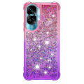 Pikkukuva 3 / 5: Gradient iskunkestävä cover Honor 90 Lite 5g, TPU Moving Glitter phone case Pink Purple