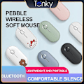 Miniatyrbillede 2 af 5: Komfortabel håndfølende Pebble Mute Mouse M350 Bluetooth Dual Mode Trådløs mus Modelys Dejlig multi-link kontormus A504