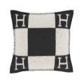 Miniatyrbild 3 av 3: Newwool Cashmere Pläd filtar Kudde Soffa Sängkläder Sjal Julpresent Black 45X45cm Pillowcase  Core