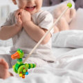 Miniatyrbillede 4 af 5: Træ Push Along Walking Legetøj, Småbørn Push Toy, Træ Børn Walking, Walking Småbørns Legetøj til indendørs kravle Caterpillar Multi