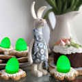 Miniatyrbild 2 av 2: 12 påskljusprydnader påskhängande ägg påskgransprydnader för påskdekor eierfarben ostern GN
