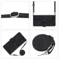 Miniatyrbild 3 av 4: Case till Iphone 13 Mini med långhalsband Läder Flip Cover Kompatibel med Iphone 13 Case Black