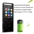 Pikkukuva 2 / 4: 16gb Mp3-soitin, Musrun Mp3-soitin Bluetooth Arm Pocketilla, Hifi, Aux Record, Uniajastin, Fm, Fm Record, Black Matt