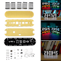 Miniatyrbillede 2 af 3: Høj nøjagtighed Multifunktion Led Dot Matrix Animation Effects Clock Diy Kit Nyt Blue