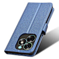 Miniatyrbillede 5 af 5: Til Itel S23+ S681l Taske Pung Pu Læder Stand Diamond Texture Telefon Cover Blue