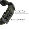 Miniatyrbillede 3 af 5: 22 mm nylonstrop er velegnet til Garmin Fenix ​​5/fenix 6 (grøn)