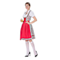 Pikkukuva 4 / 5: Myydyin naisten Oktoberfest-asu Saksalainen Dirndl-mekko-asumekko Baijerin karnevaalibileet 50 % tarjous-i Red XL
