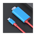 Pikkukuva 5 / 5: Kytkinsovittimelle Kaapeli Type C Yhteensopivaan kaapeliin Seinälaturin kytkin USB C -keskitin red  blue